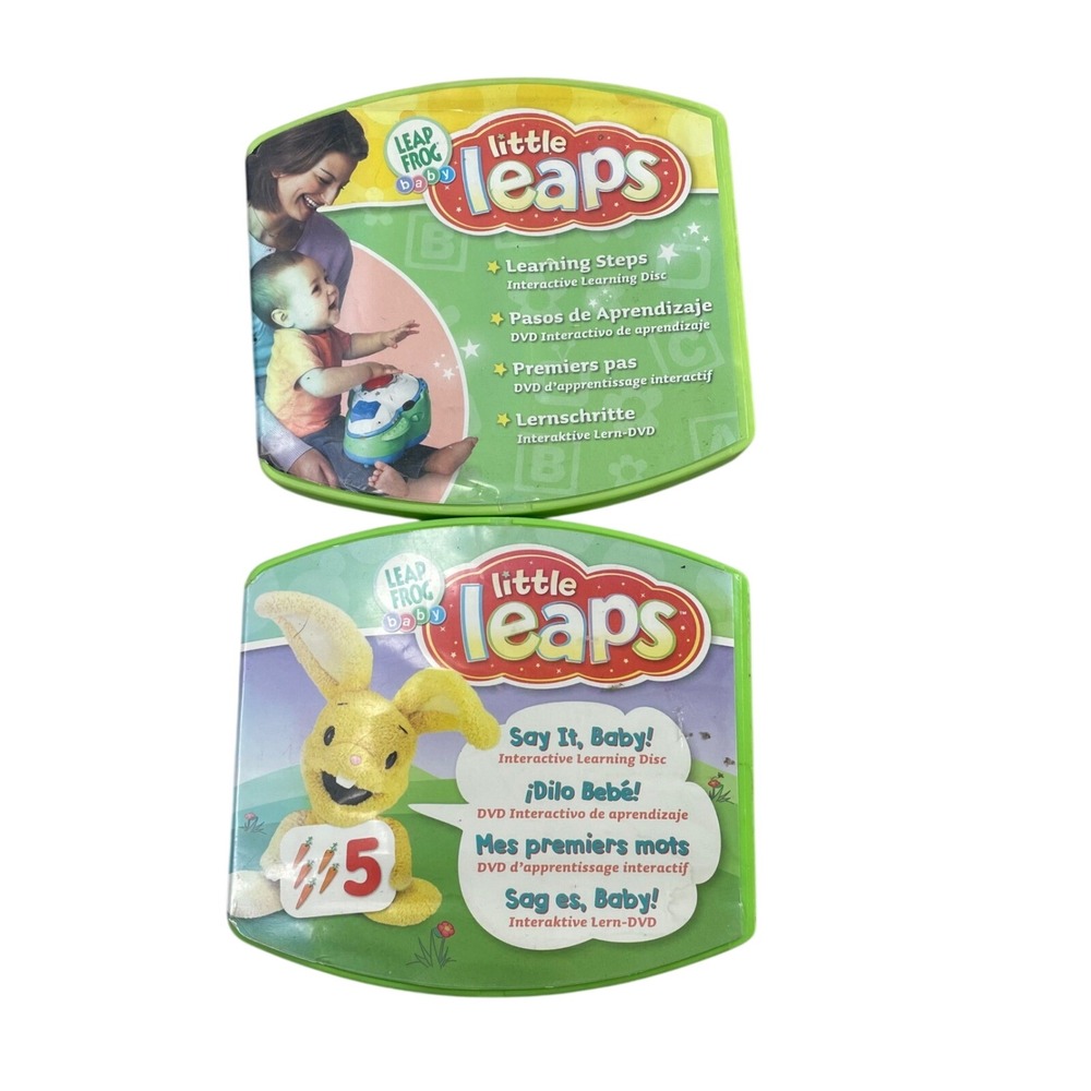 Leap Frog Baby Little Leaps Learning Steps Say It Baby DVDs Lot